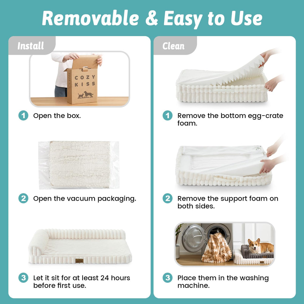 COZY KISS removable cover simplifies cleaning and maintenance.