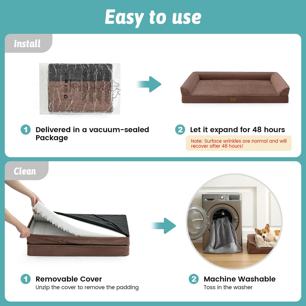 COZY KISS XXL unbox and expand to full size for large breeds