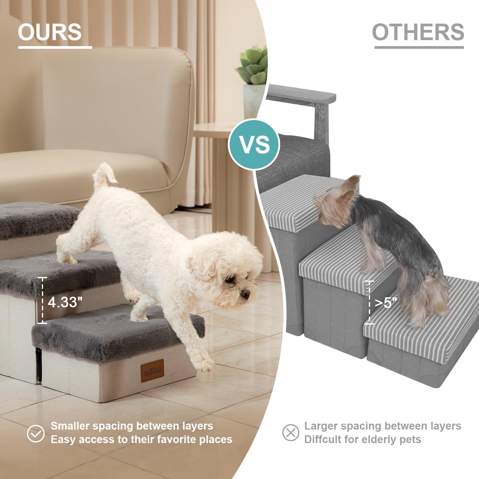 COZY KISS dog stair easy assembly guide for quick setup
