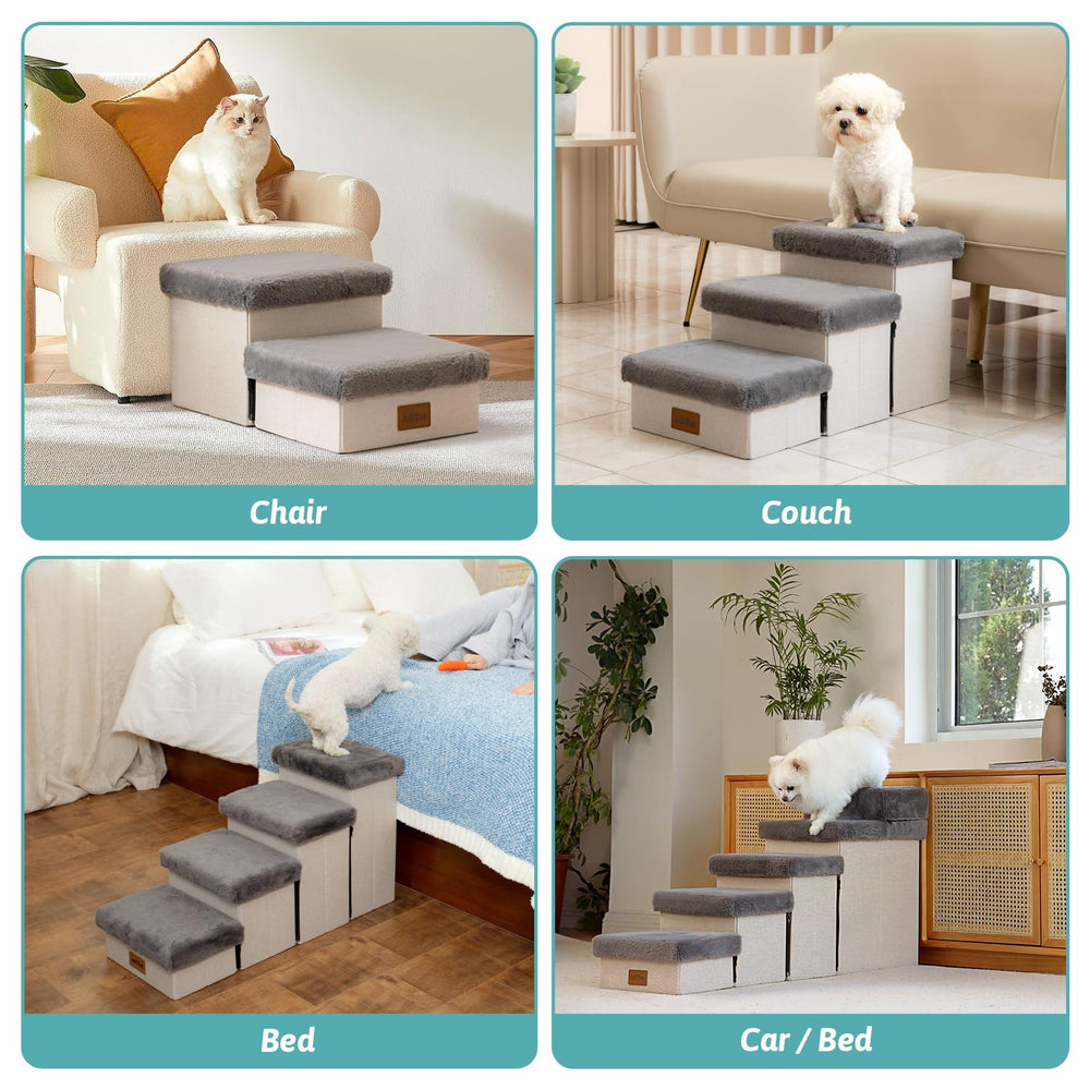 COZY KISS dog stair portable design ideal for travel and camping