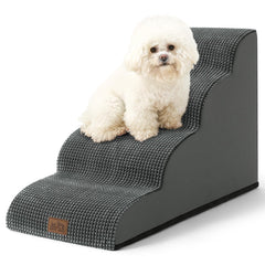 COZY KISS dog stairs curved design helps puppies climb with ease.