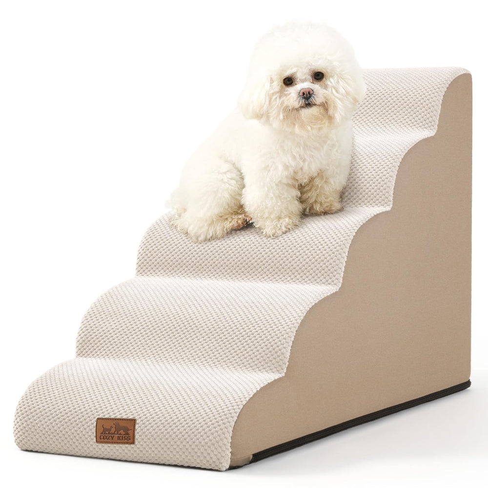 COZY KISS dog stairs curved design aids gentle climbing for small pets