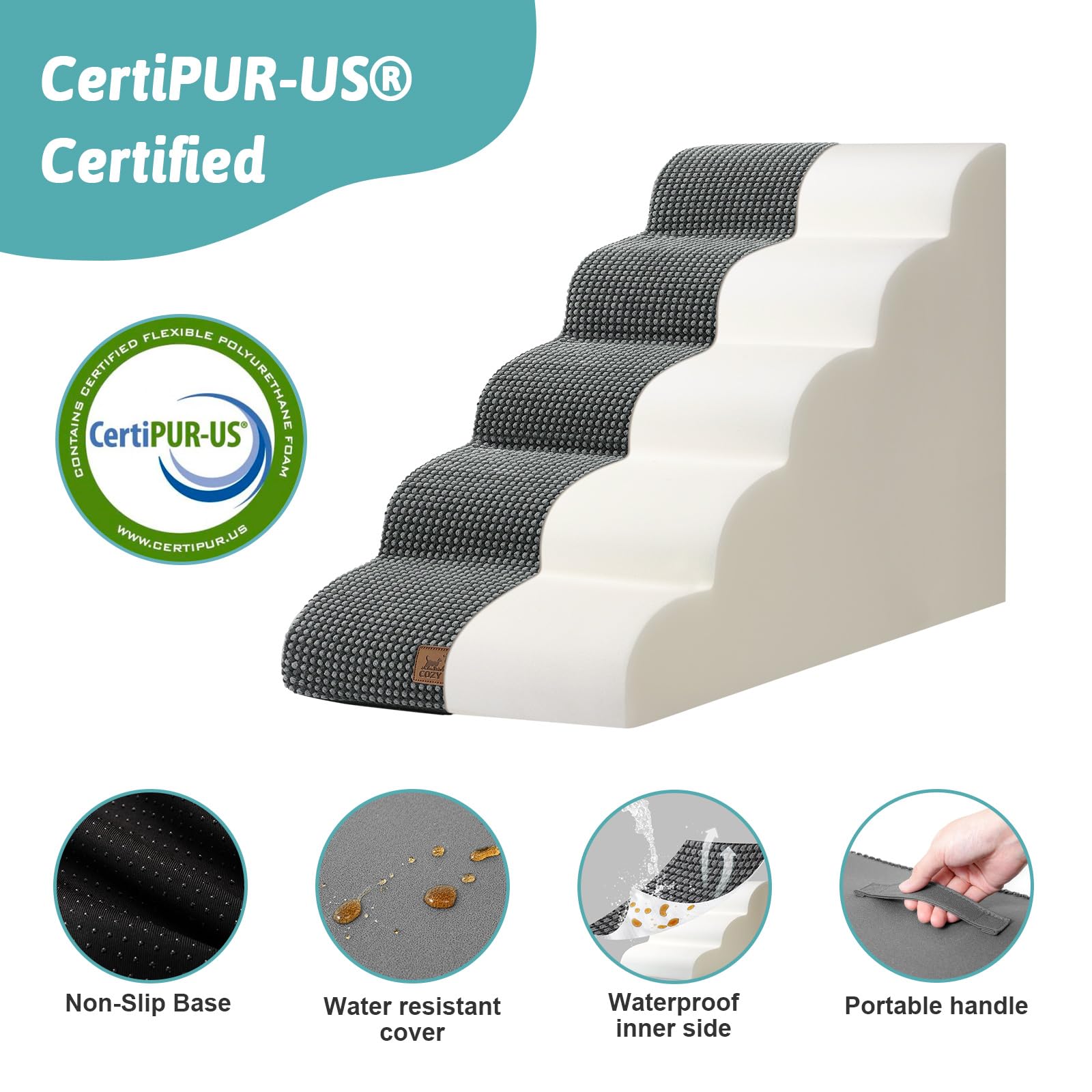 COZY KISS foam detail highlights 30D high-density sponge support.