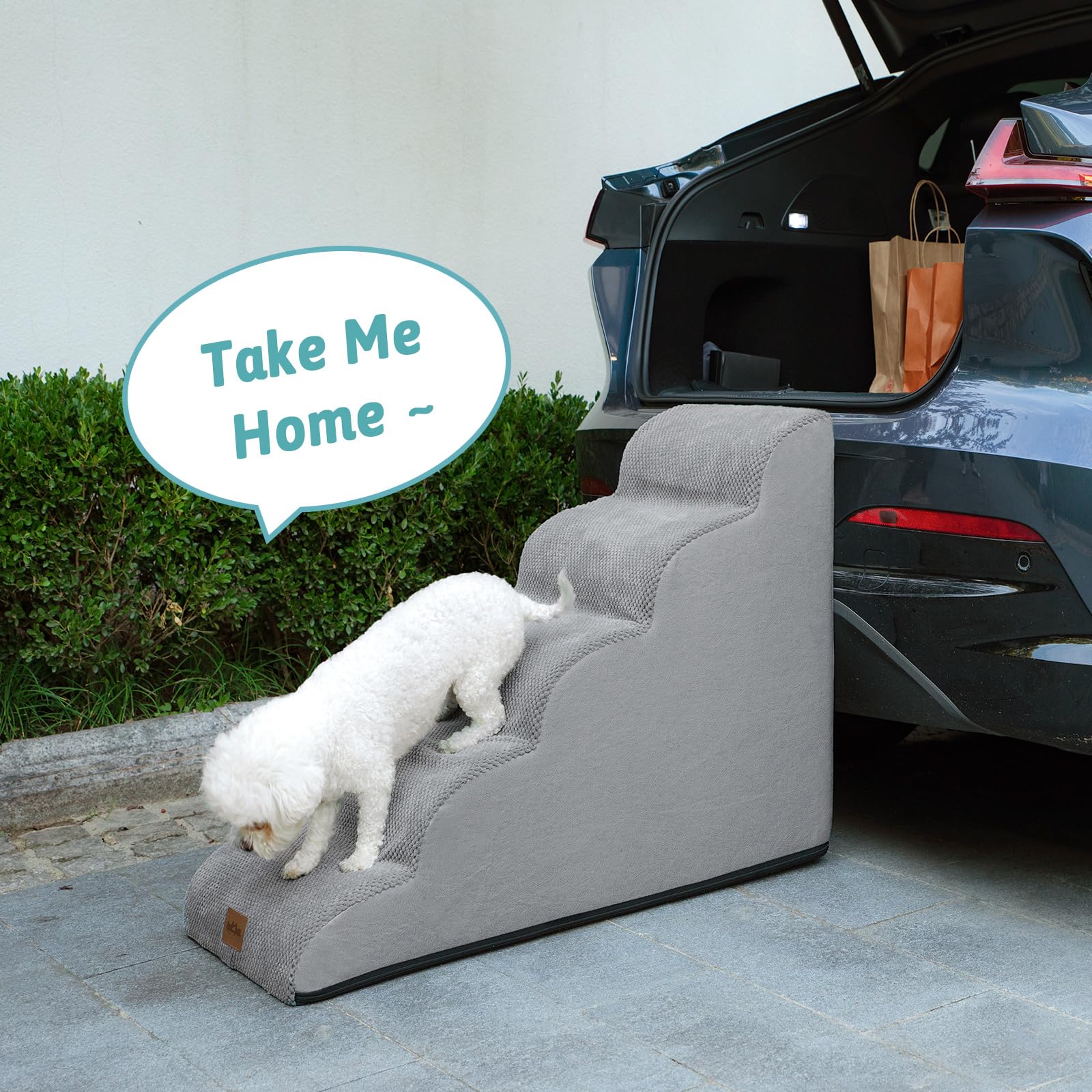 COZY KISS dog stairs high-bed-accessory supports pets reaching elevated surfaces
