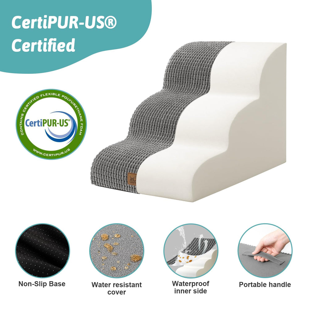 COZY KISS dog stairs leakproof surface keeps paws dry during use