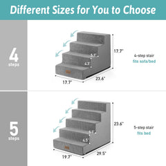 COZY KISS non-slip base keeps stairs from sliding.