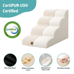 COZY KISS non-slip base keeps stairs steady on floors
