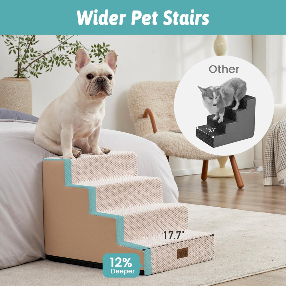 COZY KISS non slip base keeps stairs steady during use.