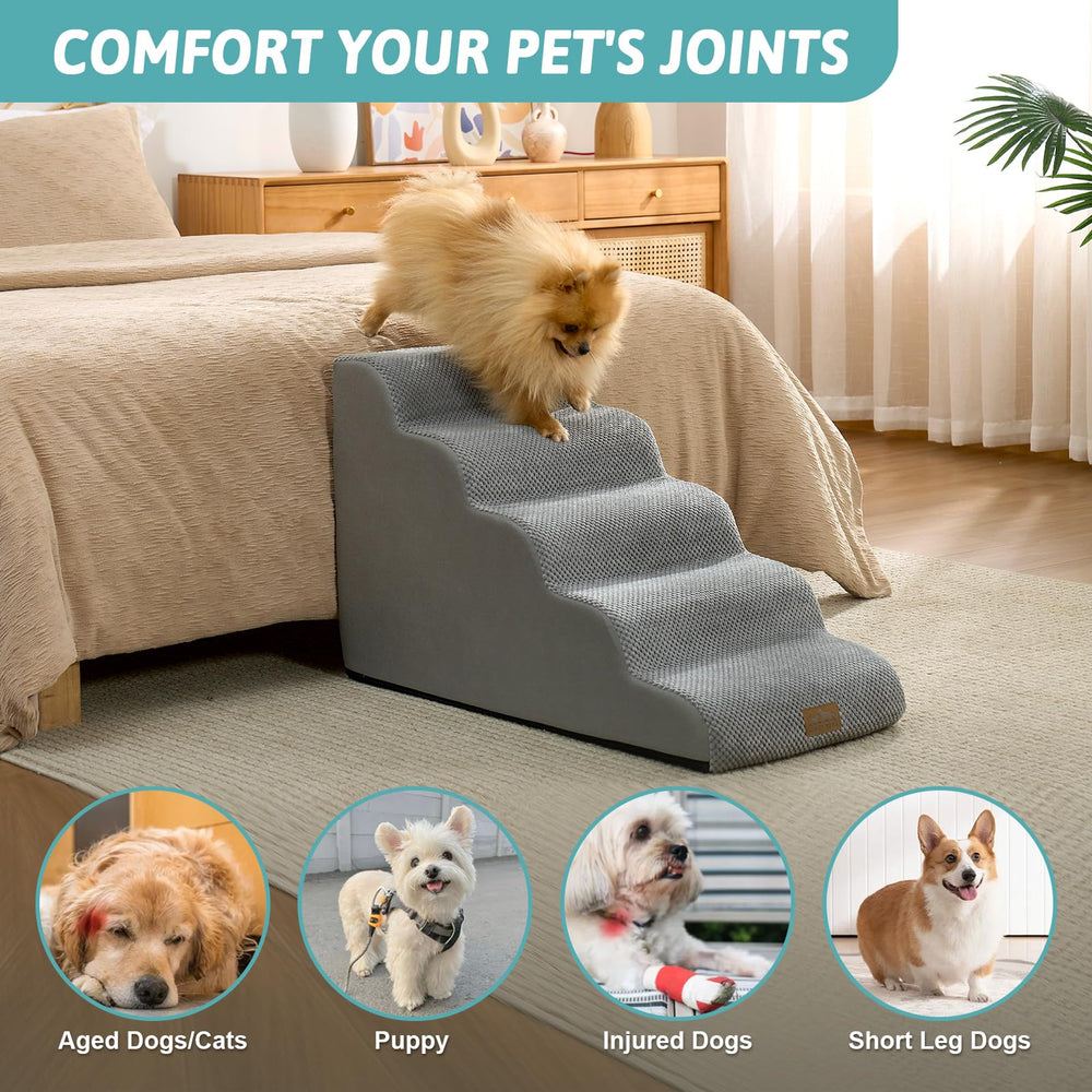 COZY KISS Dog Stairs packaging-expansion: ready-to-use after 24–48 hours.