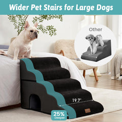 COZY KISS dog stairs with tunnel highlights playful space during climbs.