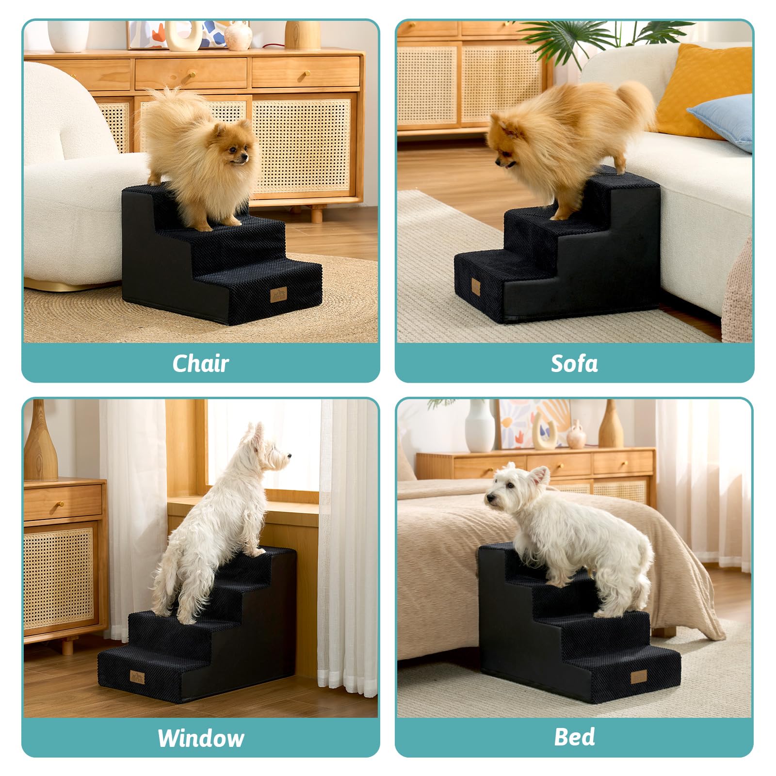 COZY KISS three-step design fits sofas and low beds.