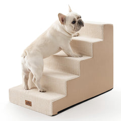 COZY KISS dog stairs with widened design for safer climbs