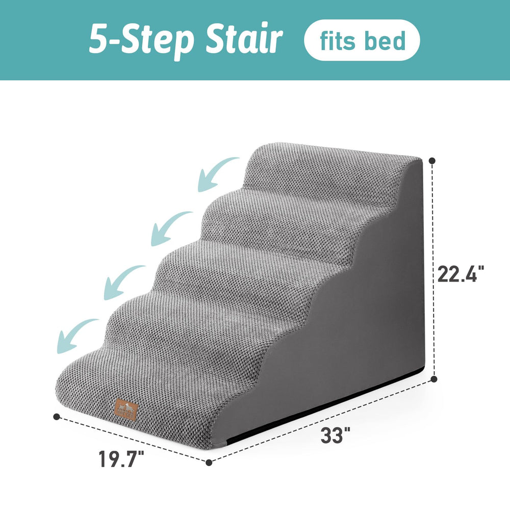 COZY KISS non-slip bottom keeps stairs stable on wood or carpet.