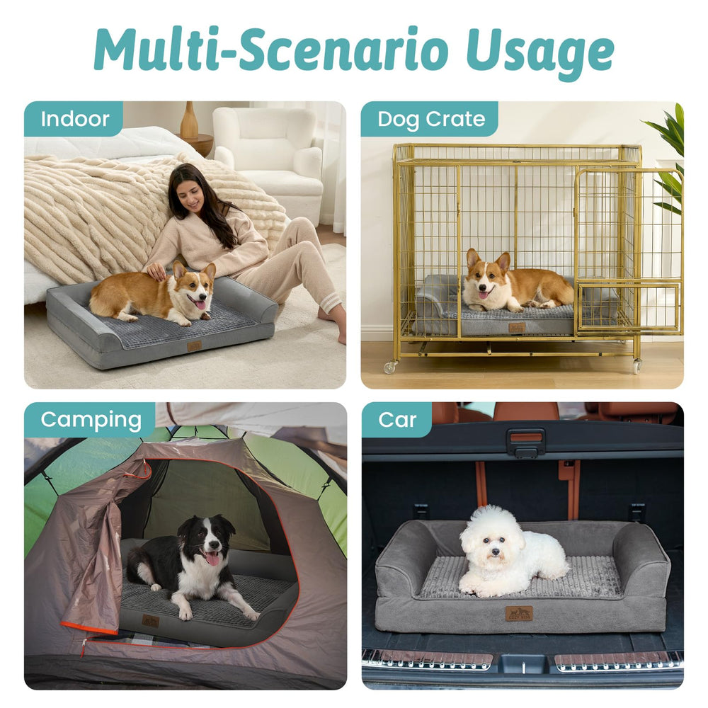 COZY KISS bed with non-slip bottom stays in place on any floor