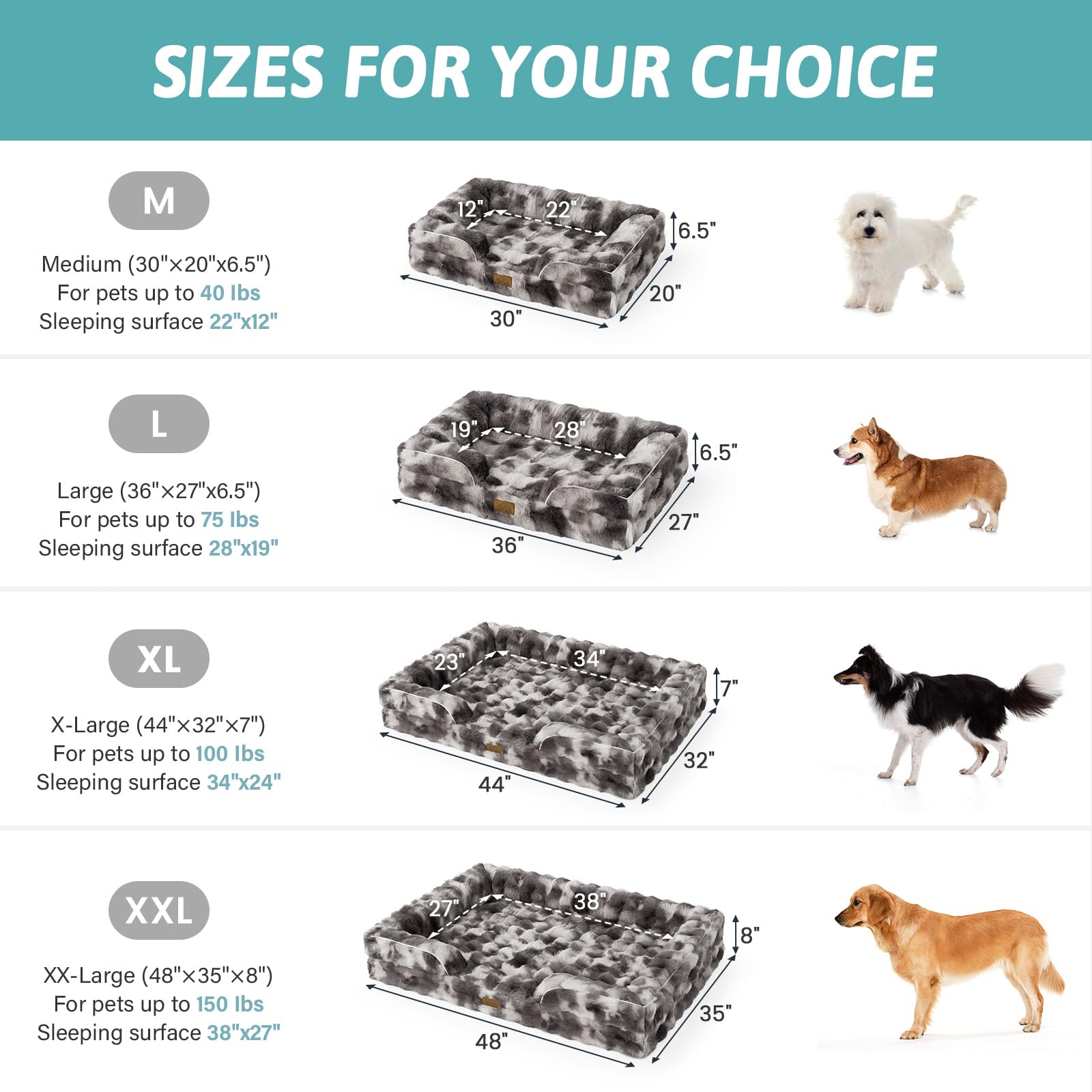 COZY KISS Orthopedic Bed bolsters closeup with plush surface