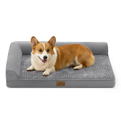 COZY KISS orthopedic bed for large dogs, front view, showing supportive foam