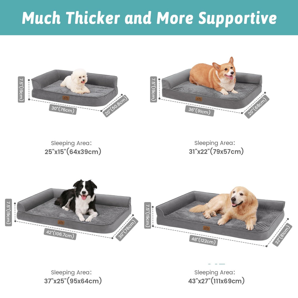 COZY KISS bed memory foam core, plush and supportive surface