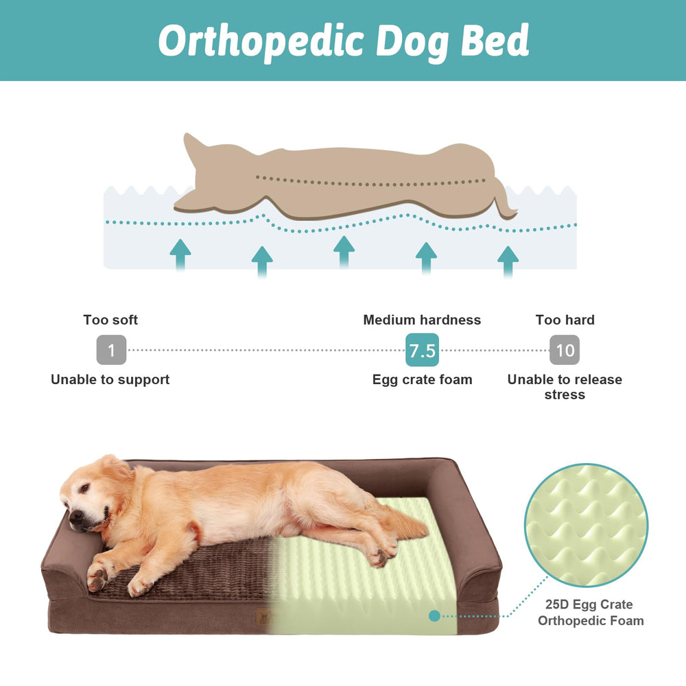 COZY KISS orthopedic-dog-bed-egg-shell-foam highlights gentle lift and cushioning for pets.