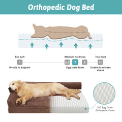 COZY KISS orthopedic dog bed foam-core close-up highlights high-density foam comfort