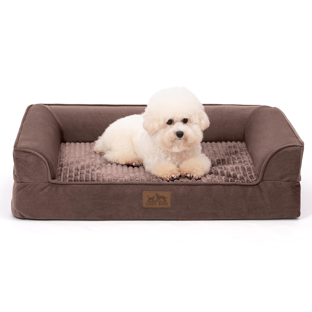 COZY KISS orthopedic-dog-bed-foam-core offers supportive comfort for joints and hips.