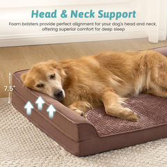 COZY KISS orthopedic dog bed non-slip base image demonstrates secure placement on floors