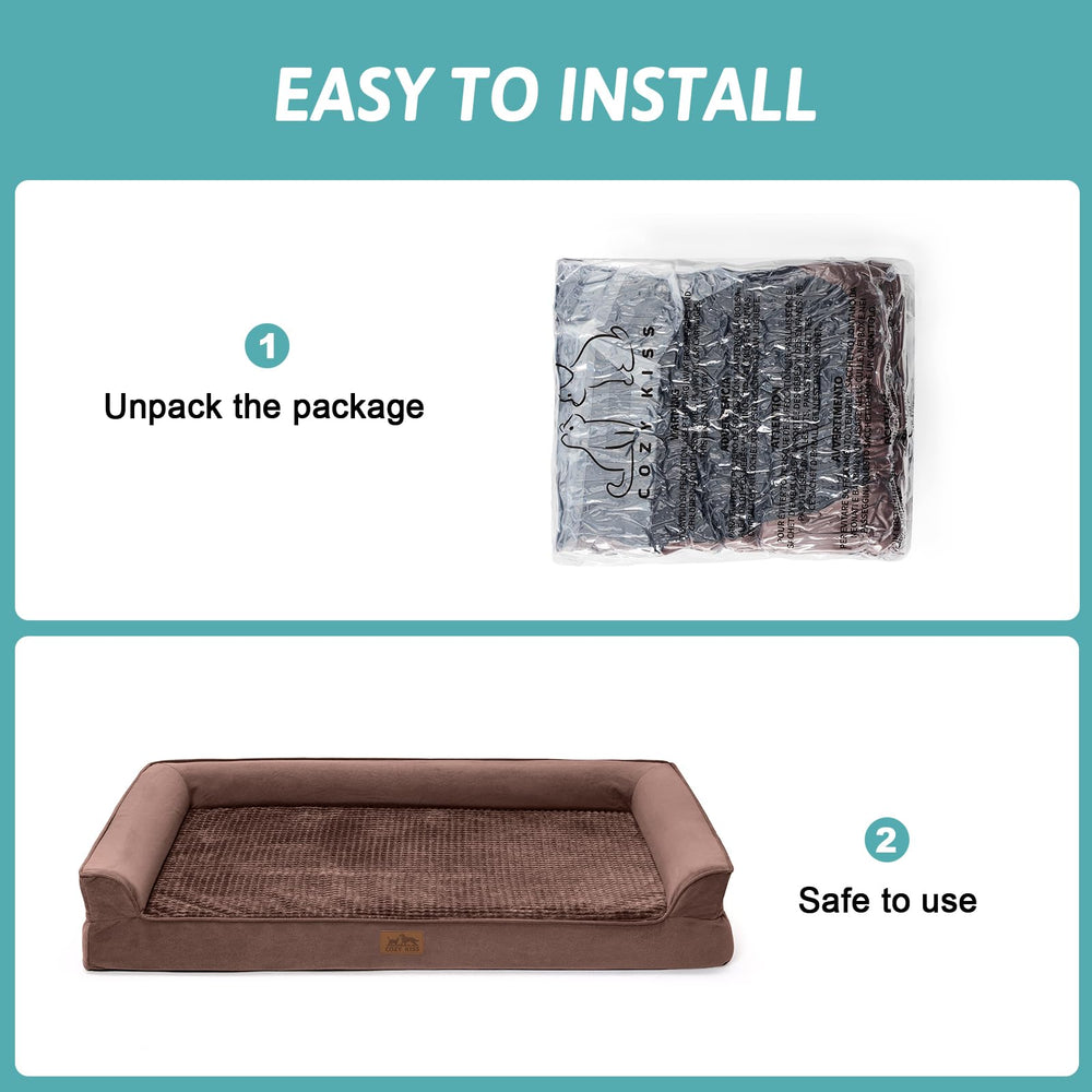 COZY KISS orthopedic dog bed indoor/outdoor versatility for use anywhere
