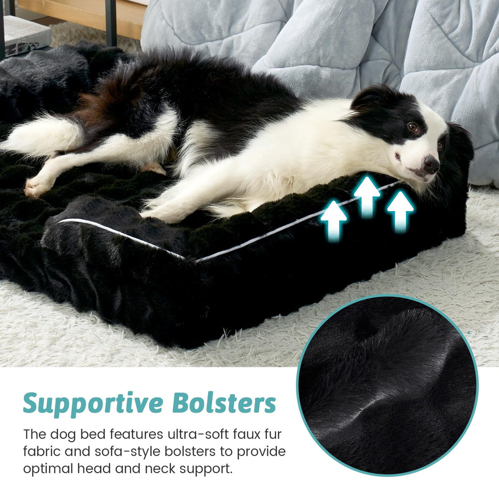COZY KISS orthopedic dog bed XXL foam core close-up demonstrates even weight distribution