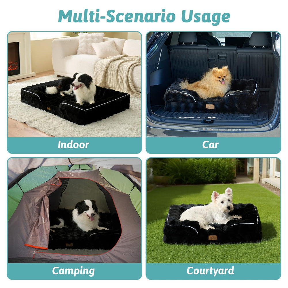 COZY KISS orthopedic dog bed XXL packaging expansion explains 24–48 hour shape recovery