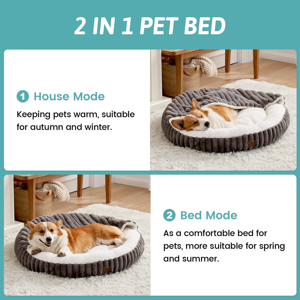COZY KISS pet bed anti-slip bottom keeps footing during playtime