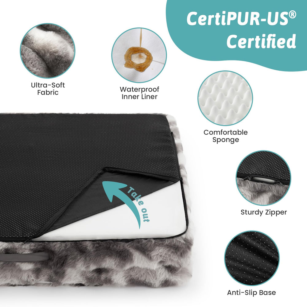 COZY KISS removable washable cover showing easy cleaning