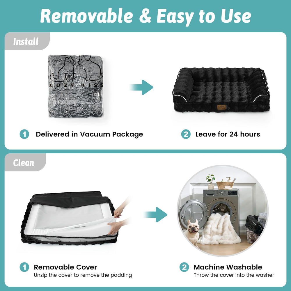 COZY KISS removable washable cover simplifies cleaning after outdoor adventures.