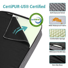 COZY KISS removable washable cover makes cleaning simple.