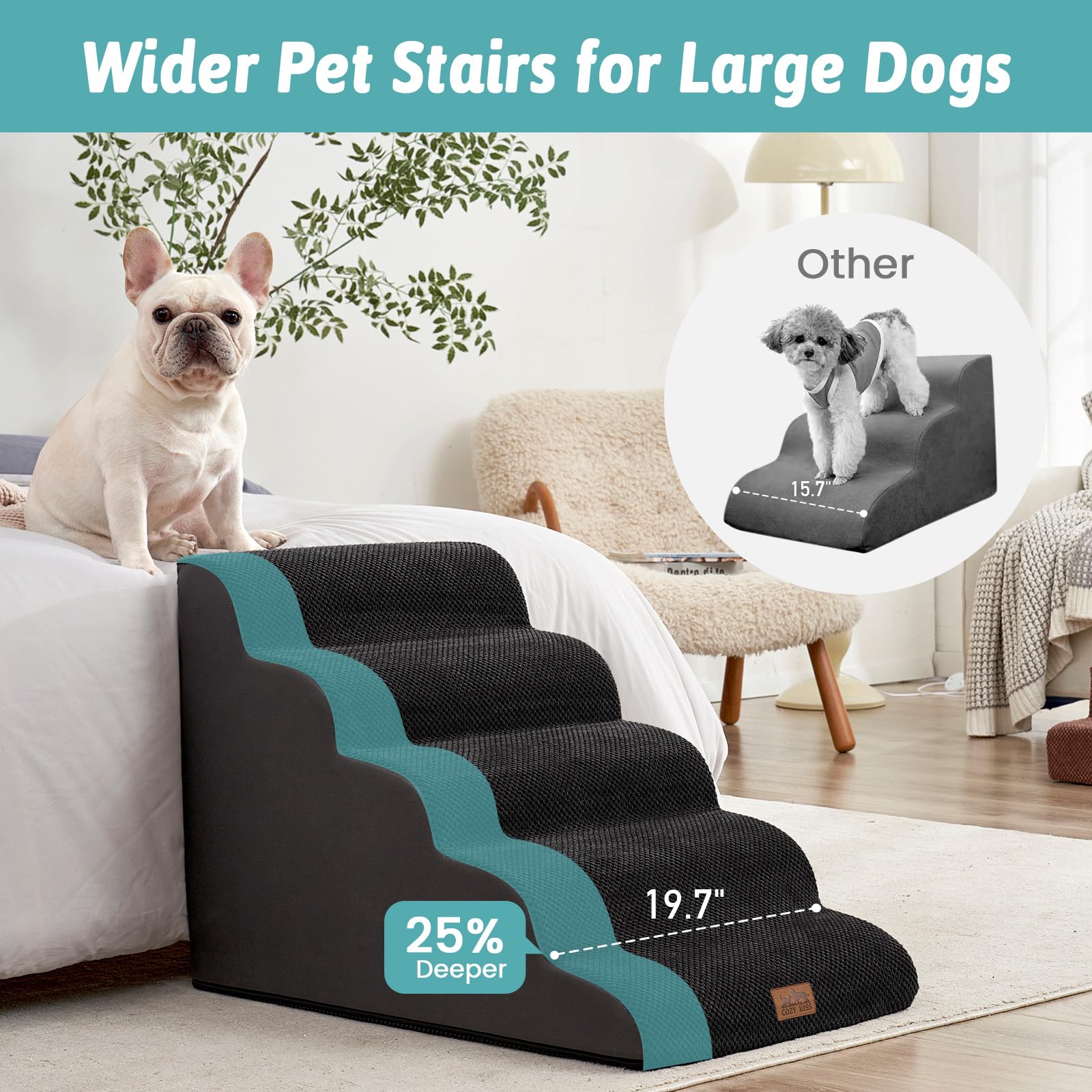 COZY KISS Removable outer cover is machine washable for easy cleaning.
