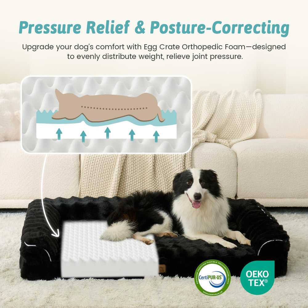 COZY KISS waterproof lining protects foam while keeping interiors clean.