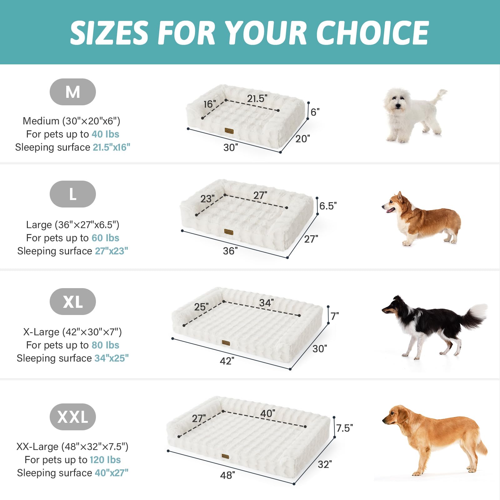 COZY KISS orthopedic bed waterproof lining detail highlights leak protection against spills