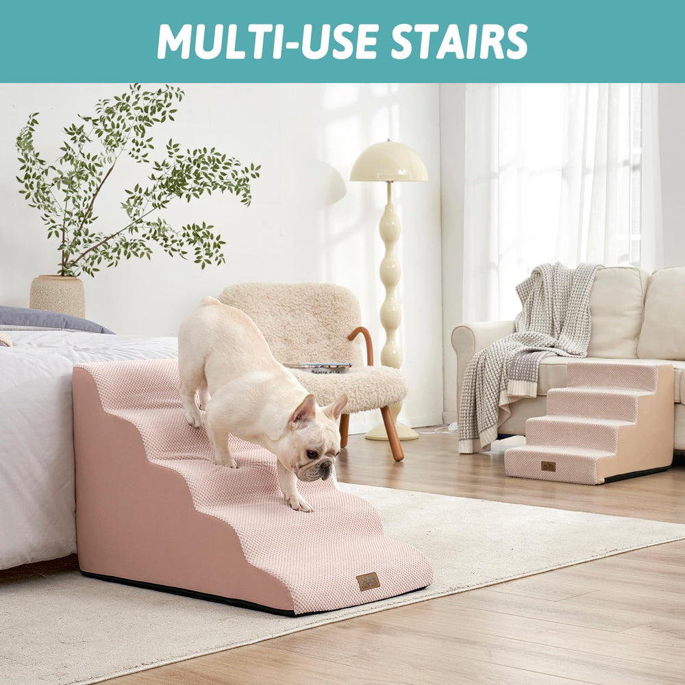 COZY KISS Wide Dog Stairs non-slip base for stable grip