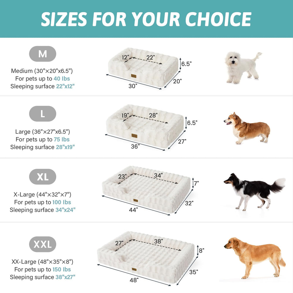 COZY KISS XL dog bed foam-core supports large dogs during lounging.
