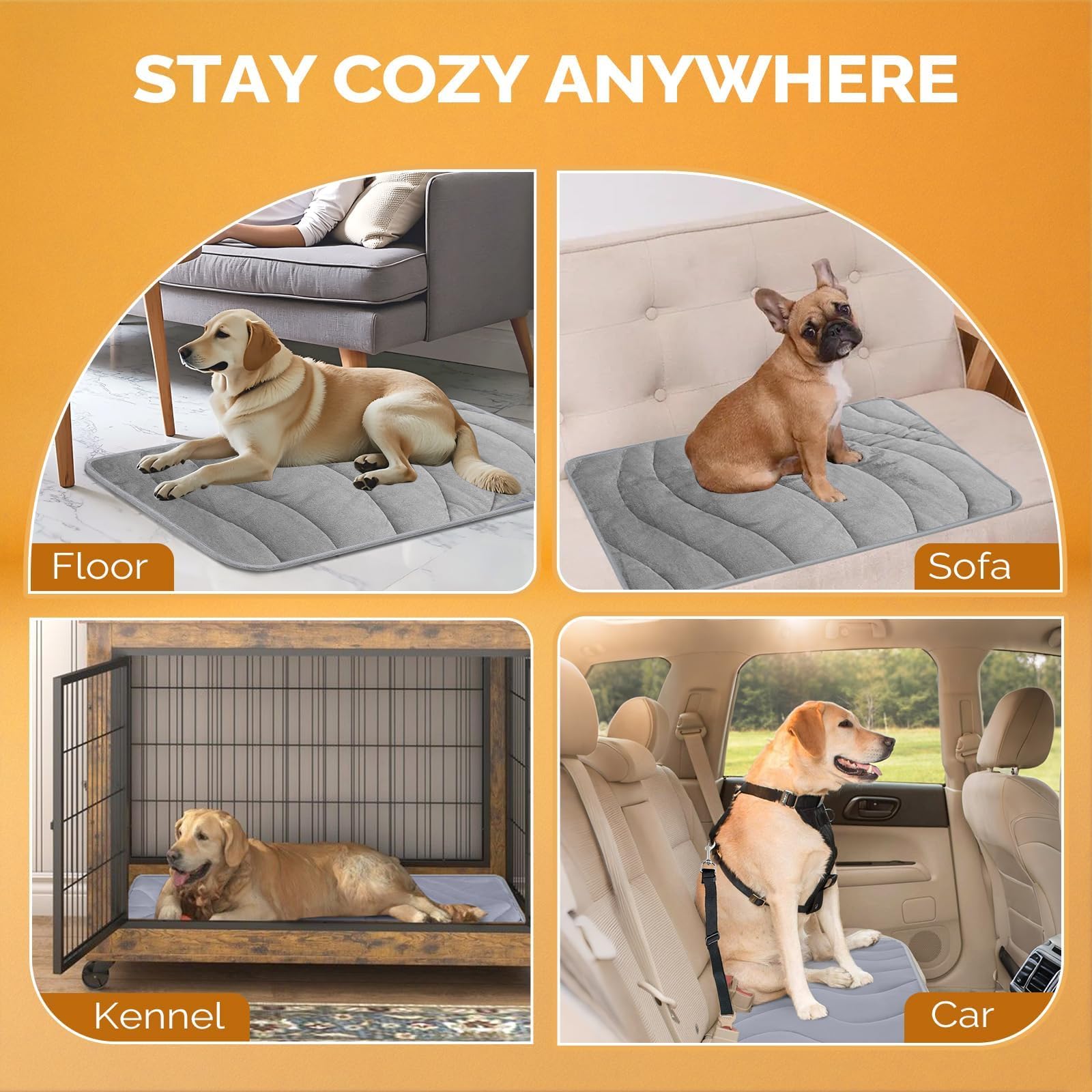 Cozyide dog crate pad machine-washable care keeps crates clean.