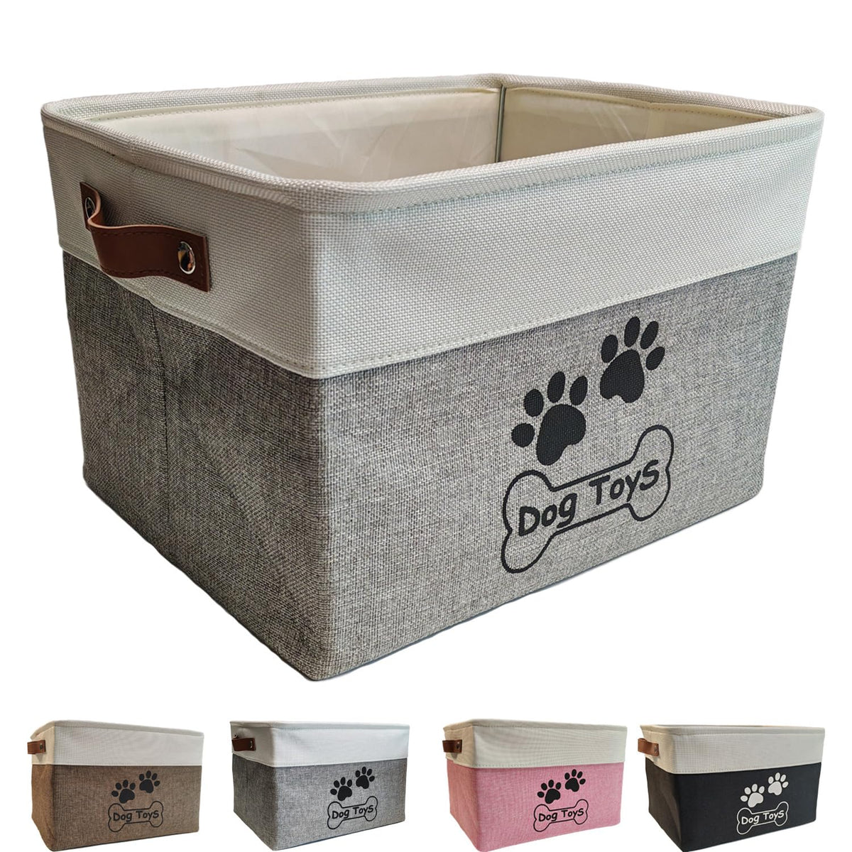 CPAKOWLGOO dog toy basket stand supports toys neatly with a sturdy frame.