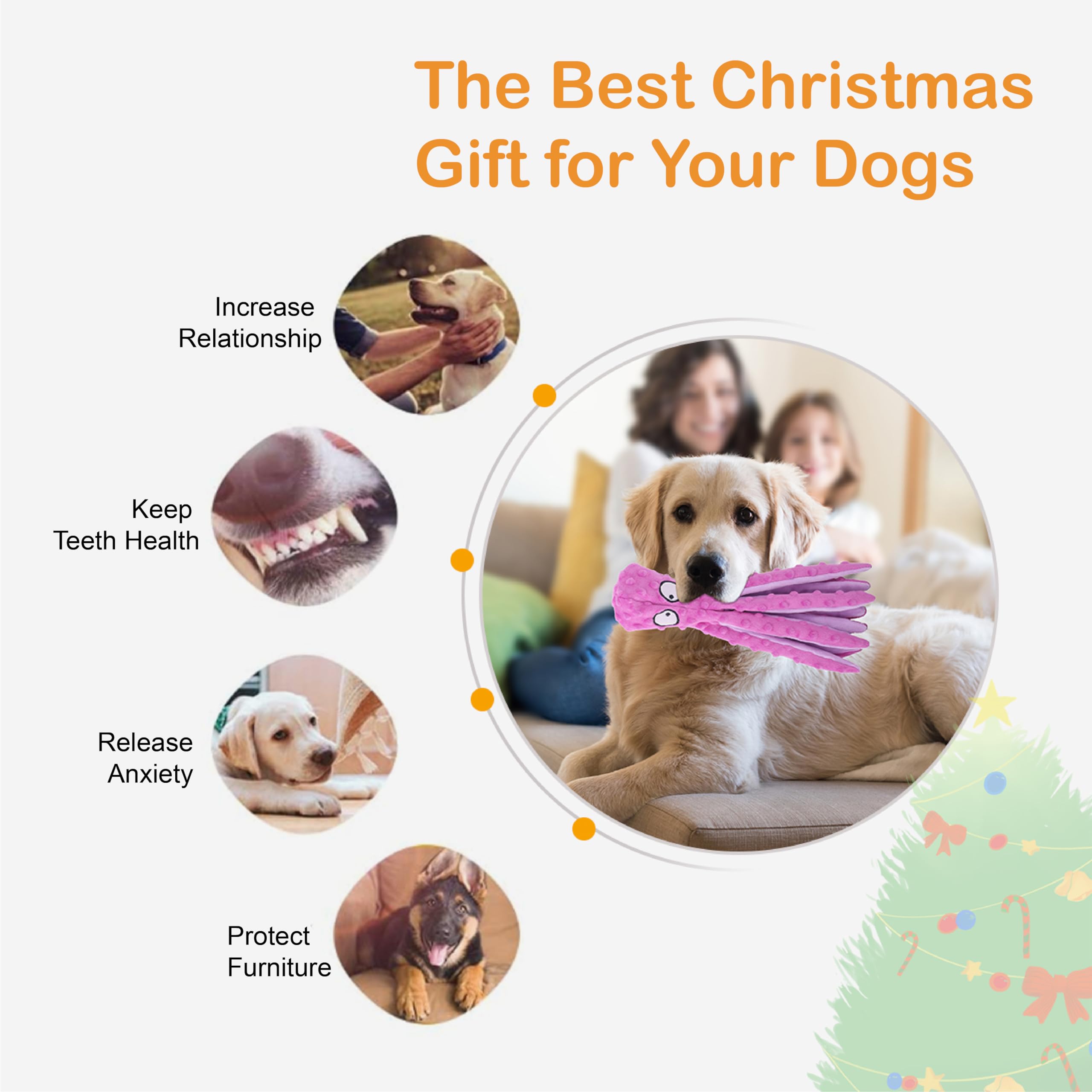 CPYOSN machine-washable dog toy convenient cleanup after playtime.