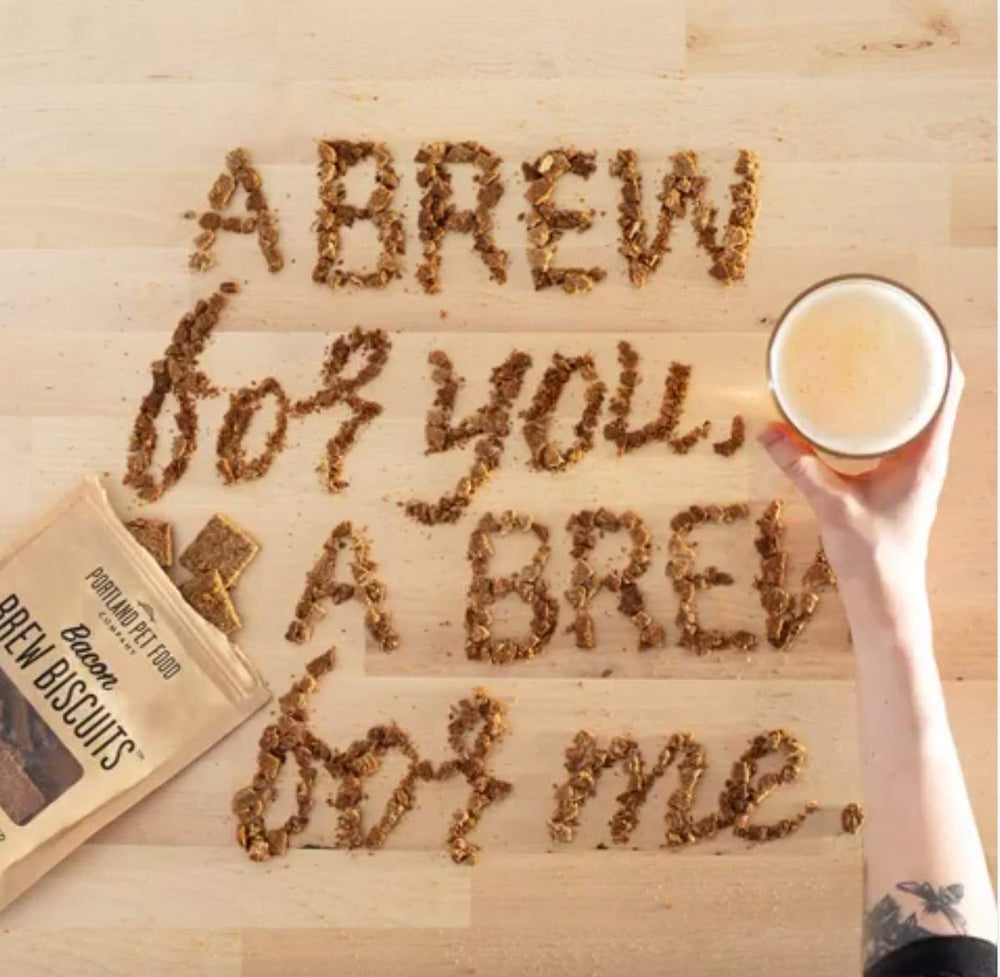 Crafted by Humans Brew Biscuit Crunchy Bite highlights a satisfying crunch for dogs.