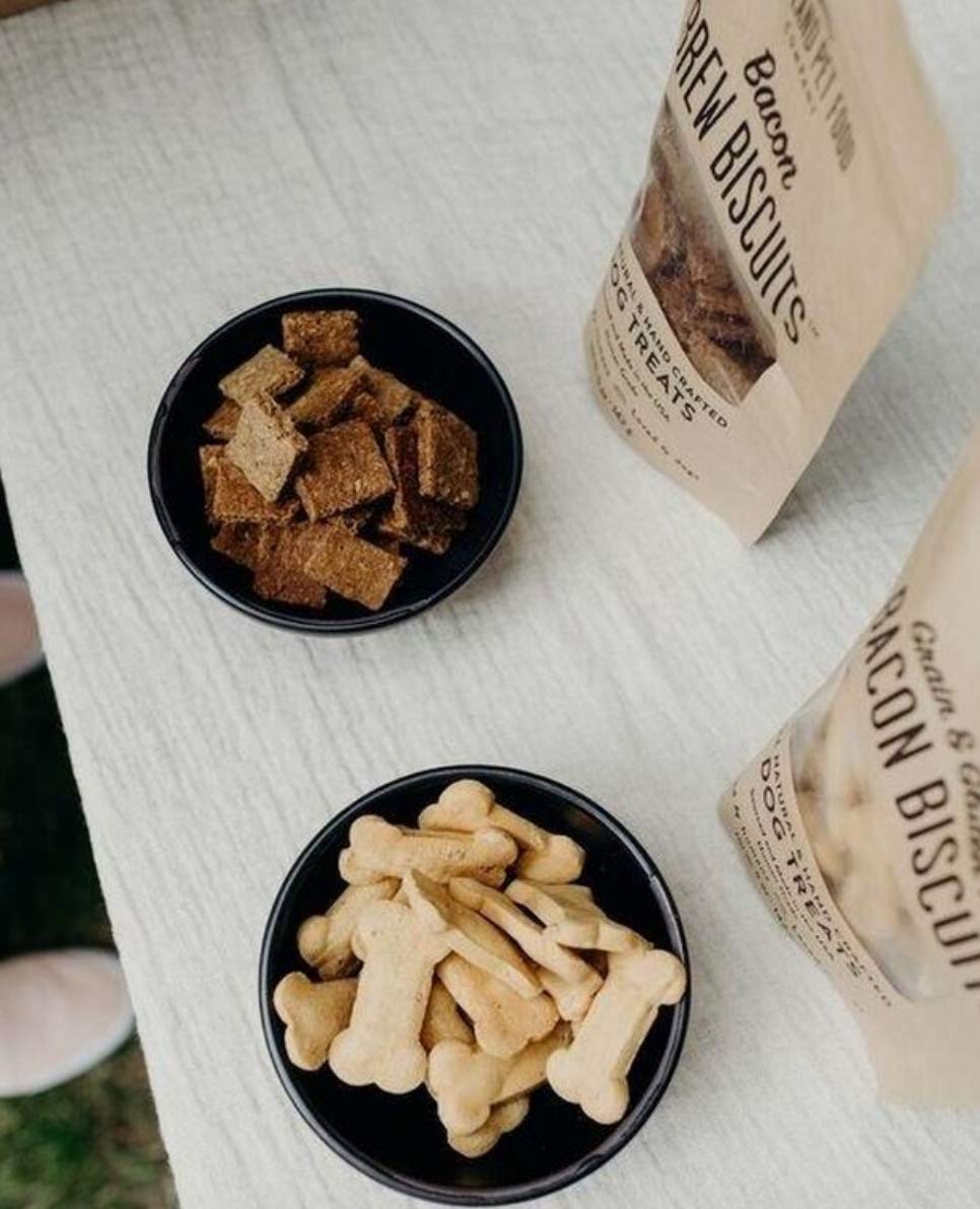Crafted by Humans Brew Biscuit Donates 5 Percent to Shelters signals responsible pet parenting.