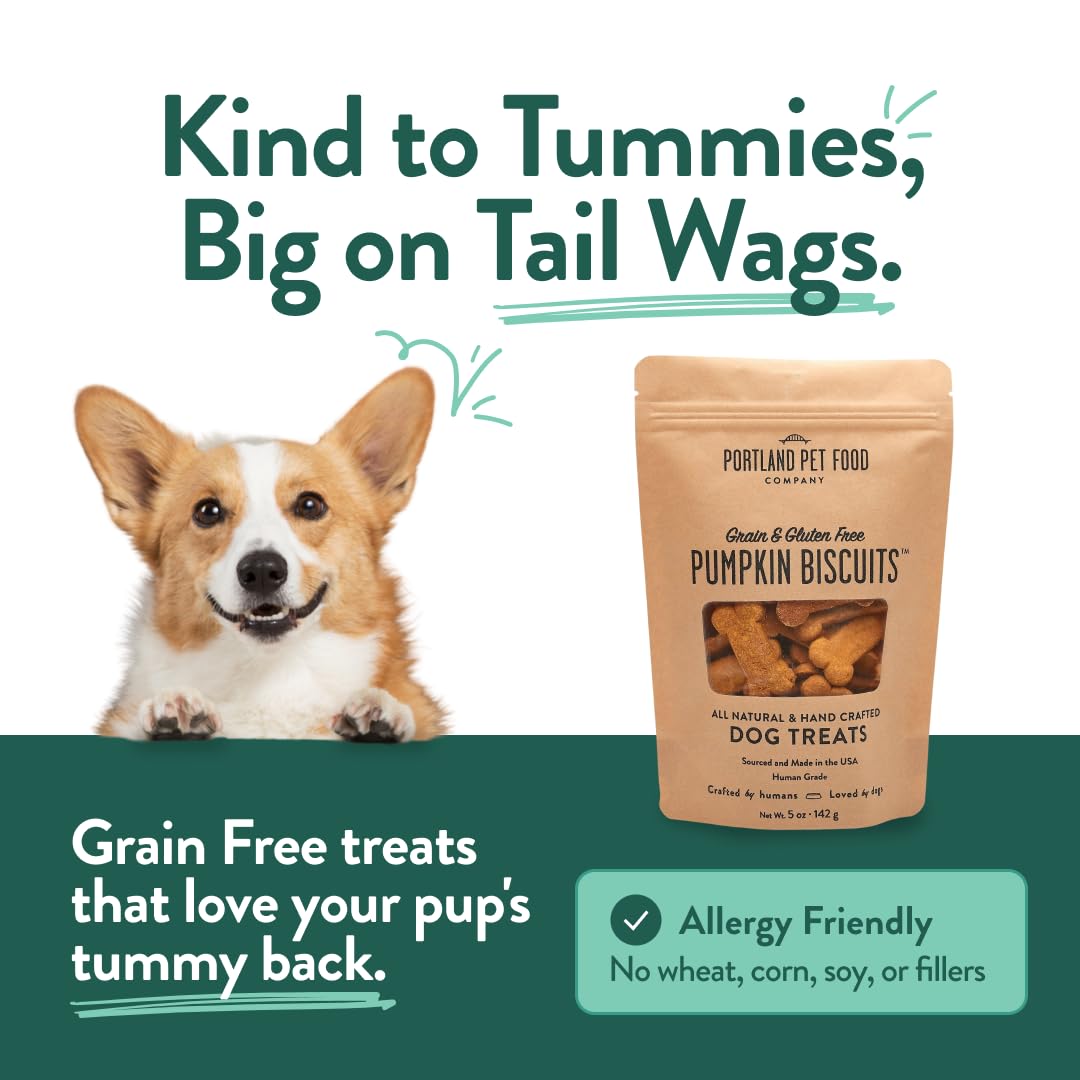 Crafted by Humans Loved by Dogs pumpkin dog treats training biscuit ready for rewards