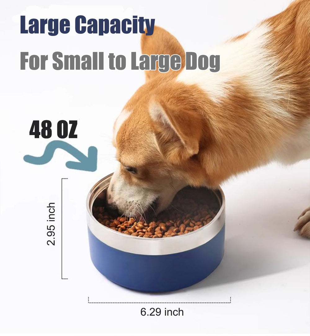 Craftsboys two dog bowls set close-up illustrates convenient food and water pairing.