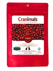 Cranimals cranberry supplement package front view supporting urinary health in pets