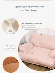 Craoopii Pet Sofa Bed enclosure-side support creates secure curling positions.