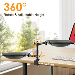Crazydeer Cat Desk Bed sturdy clamp arm secures the perch safely