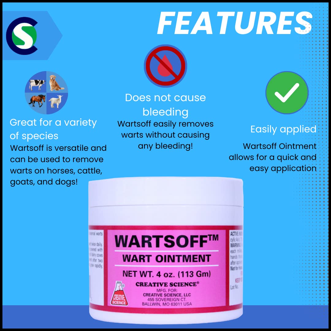 Creative Science Warts Off used on cattle wart sites for farm care.