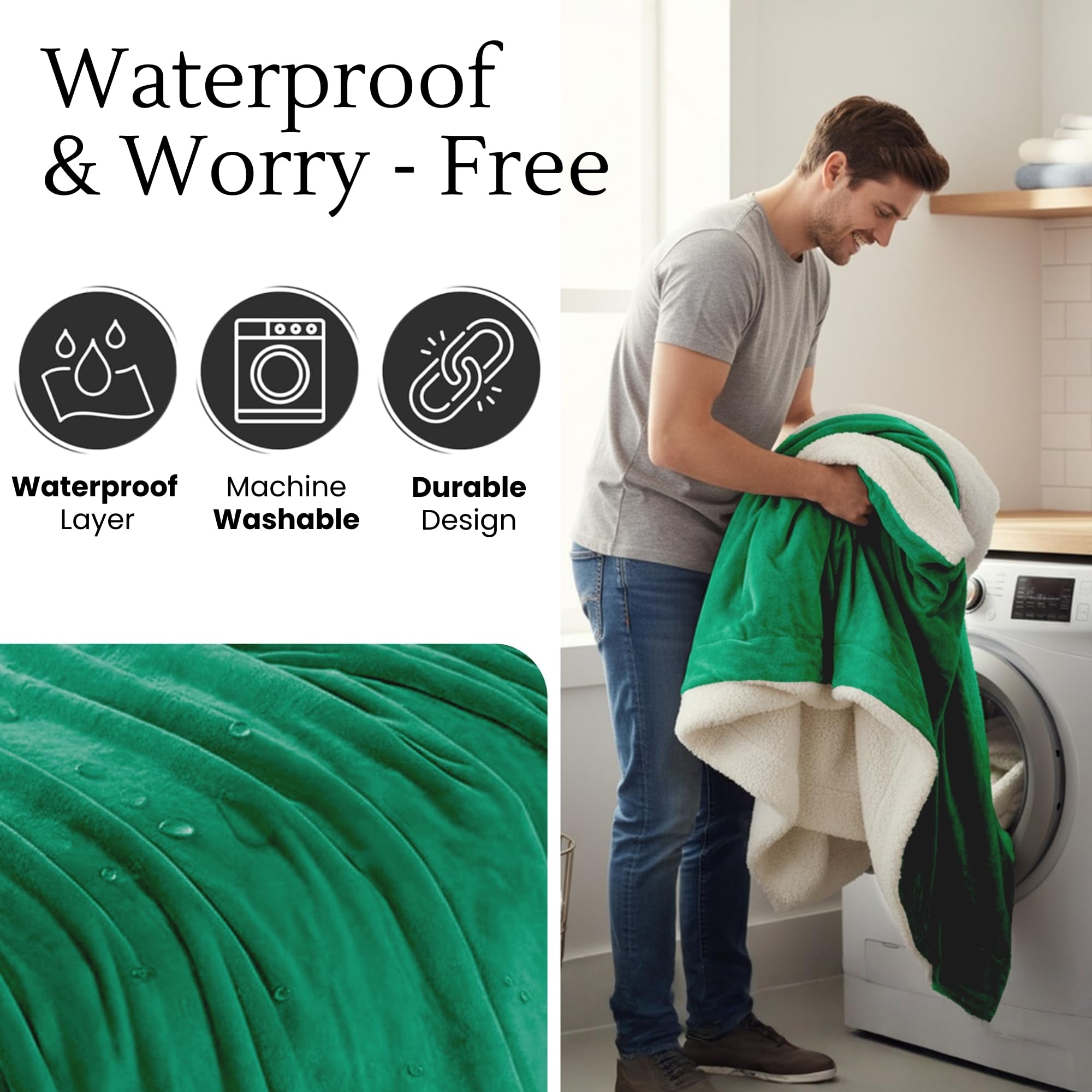 CREW FLX machine washable ease for busy households