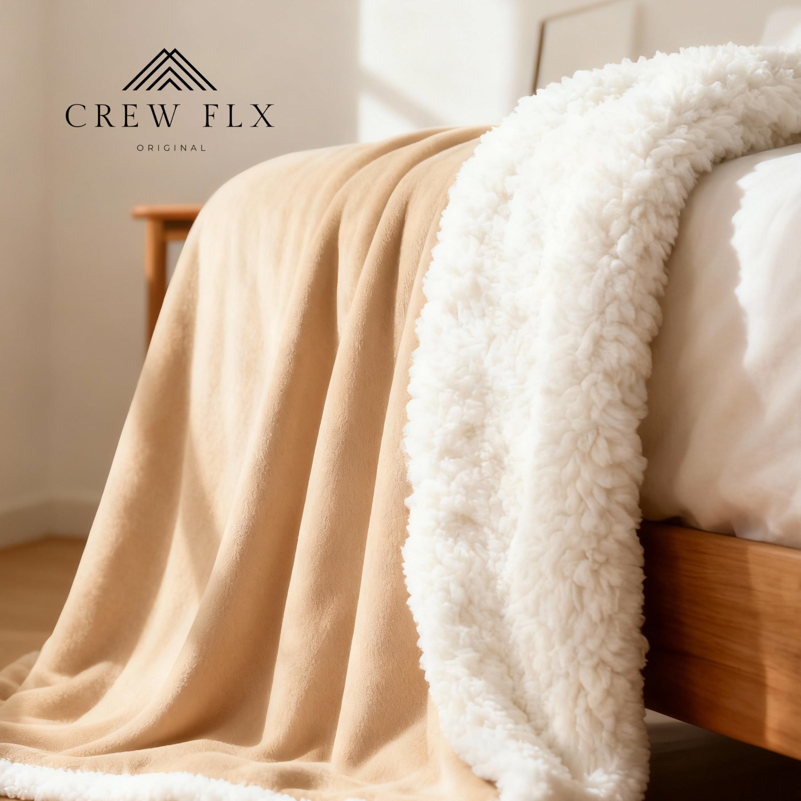 CREW FLX blanket 40x60 dimensions—perfect for chairs and small couches